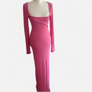 Skims soft lounge long sleeve slip dress